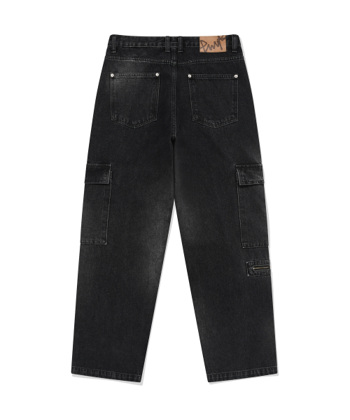 Асимметричные джинсы карго с варкой Indigo Dark