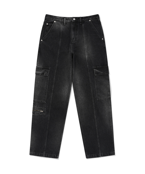 Асимметричные джинсы карго с варкой Indigo Dark