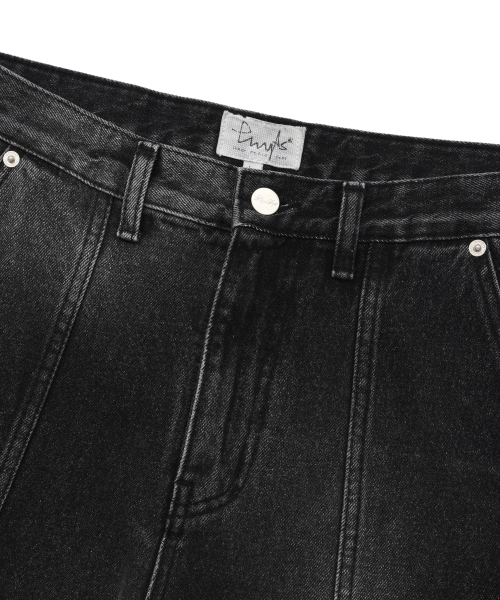 Асимметричные джинсы карго с варкой Indigo Dark