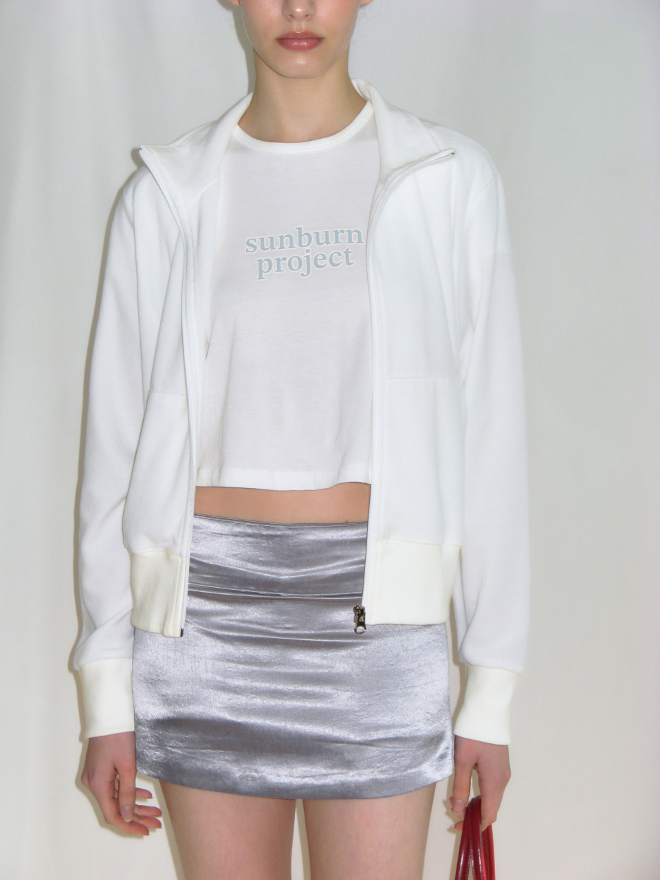 Sunburn Basic Regular-Fit Track top (WHITE) 상세 이미지 5