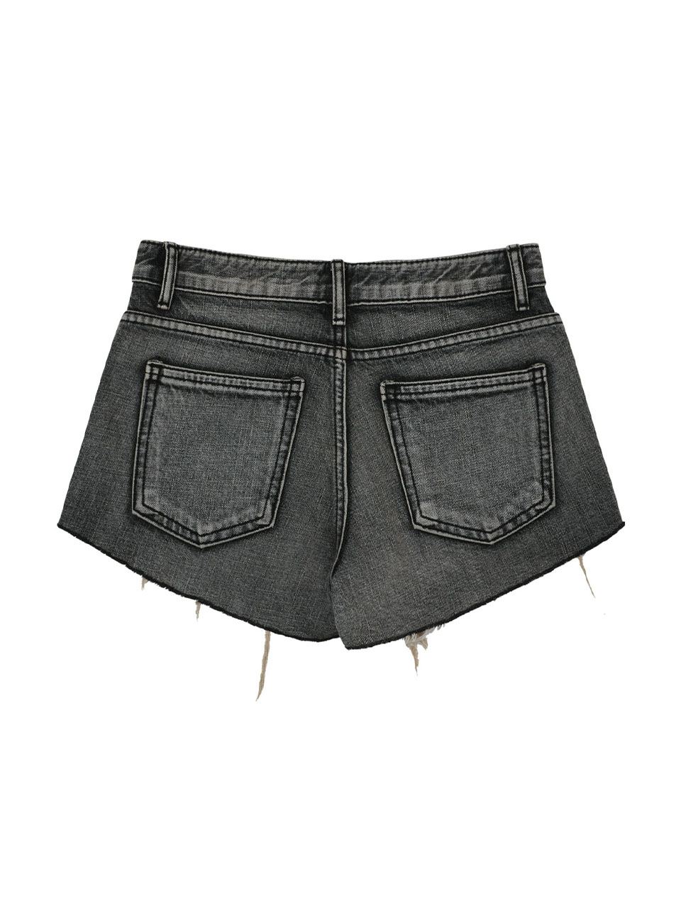 パンツ BOHEMSEO DESTROYED GRAY DENIM SHORTS BOHEMIAN SEOUL] DESTROYED GRAY DENIM SHORTS 正規品 韓国