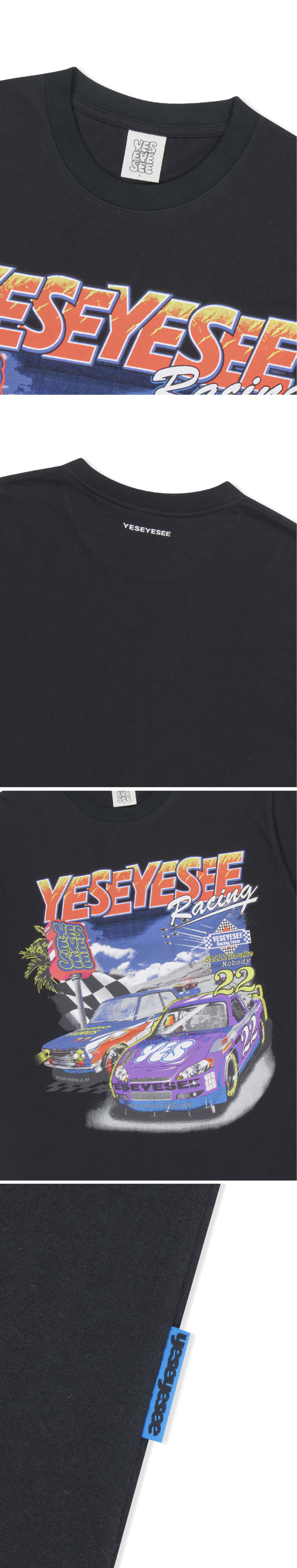 【YESEYESEE】 Racing 22 Tee MUSINSA | YESEYESEE Racing 22 Tee Black