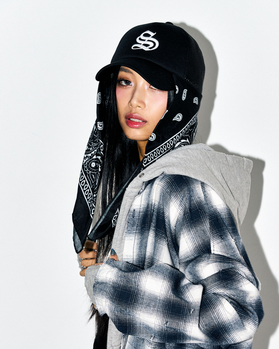 ◆SCHISM INDUCING◆ FR BANDANA TOPBLACK QB5TS07BK MUSINSA | SCHISM INDUCING BANDANA HAT, BLACK