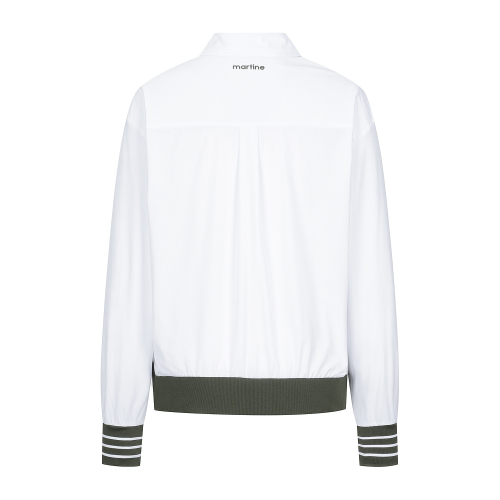 Stripe Blouson Pullover_O/белый