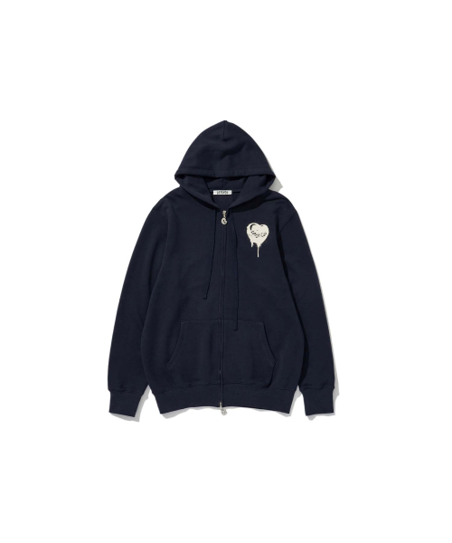 Melting Heart Candy Zip-up худи тёмно-синий
