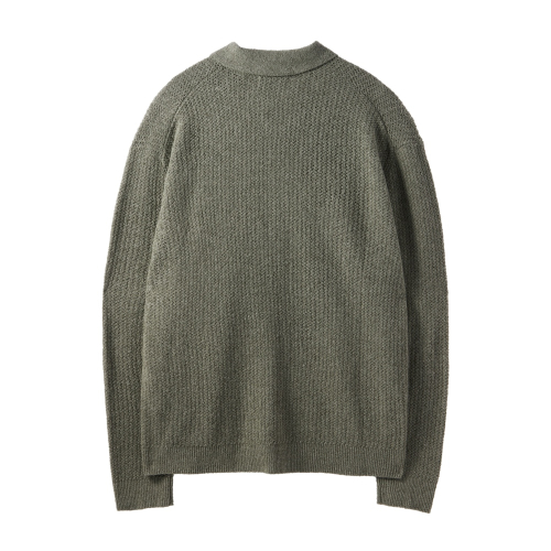 COLLAR NECK кардиган - M/KHAKI (P242MCD512)