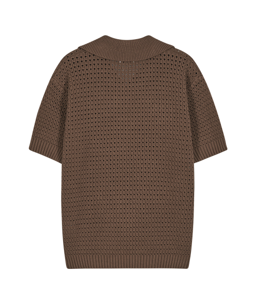 Пуловер с V-вырезом 86-IRO317 Brown