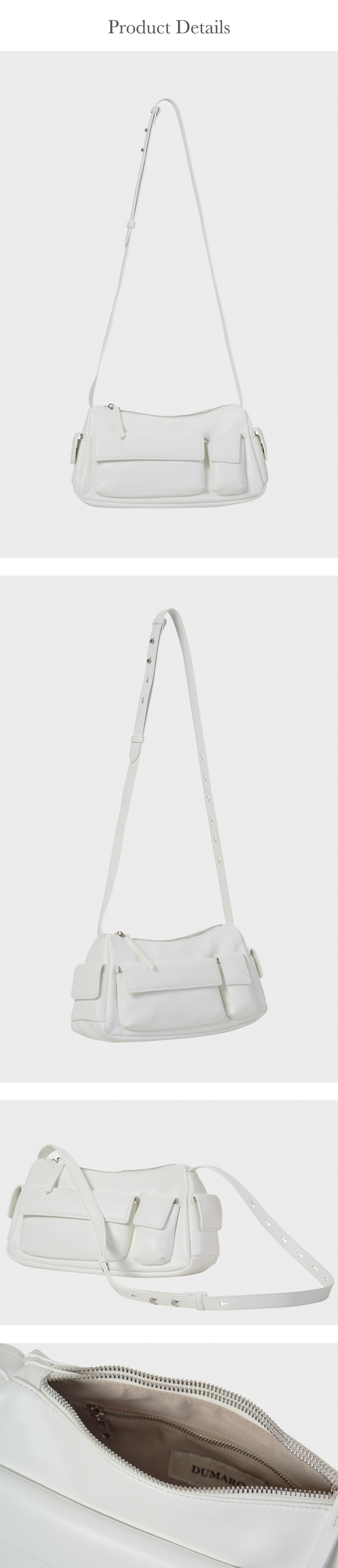 ★dumaro★ Doyle pocket cross bag ivory MUSINSA | DUMARO Doyle Pocket Cross Bag / Ivory