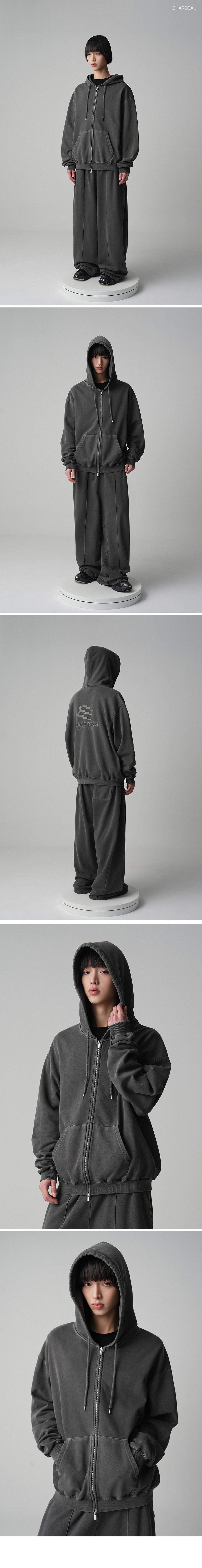 MUSINSA | AVANDRESS Bang Bang Pigment Hood Zip-up PINK