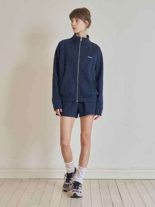 High-neck sweat джемпер (тёмно-синий)