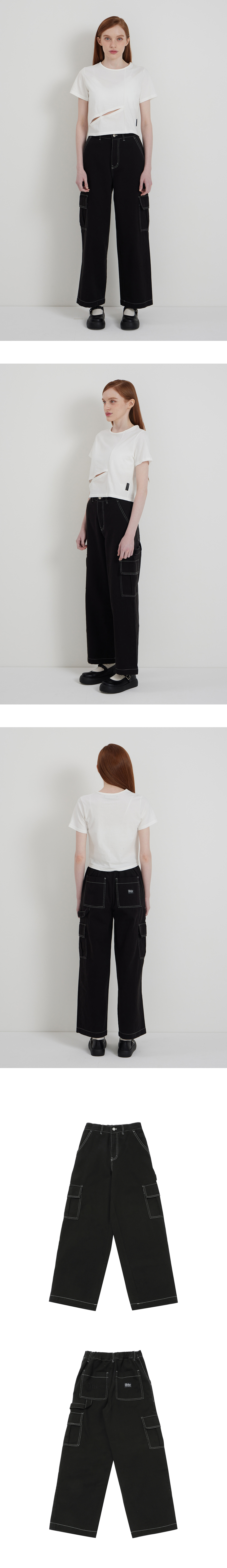 COLOR CARGO PANTS - INFORMATION Material : 100% COTTON Product : VIETNAM Please refer to the detail cut for specific color. - SIZE GUIDE S : Length 97 / Waist 31 / Hip 46 / Thigh 30 / Crotch 34 / Hem 24 M : Length 99 / Waist 33 / Hip 48 / Thigh 31 / Crotch 35 / Hem 24.5 L : Length 102 / Waist 35 / Hip 50 / Thigh 32 / Crotch 36 / Hem 25 Depending on the measurement location and individual, there may be a difference of 1-2 cm. (Unit : cm) - Model Fitting Size S / Model's Height 178 / Chest 79 / Waist 56 / Hip 86 - LAUNDRY TIP Turn inside out and hand wash with cold water. Please refer to the laundry label for details.