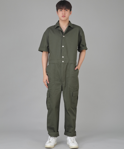 Карго-комбинезон с коротким рукавом Retro Line RLC-514 Khaki