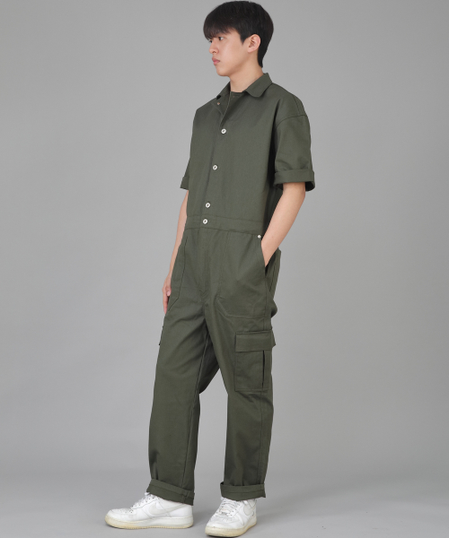 Карго-комбинезон с коротким рукавом Retro Line RLC-514 Khaki