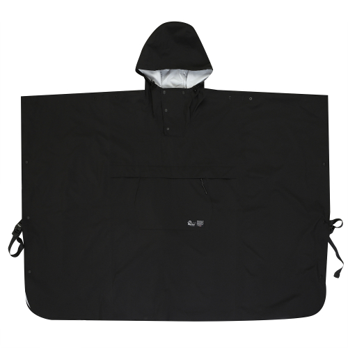 LAYER PACKABLE PONCHO BLACK_FQ2WJ97U