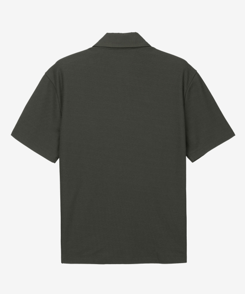 Футболка с тканым воротником - 2color MYTS3105