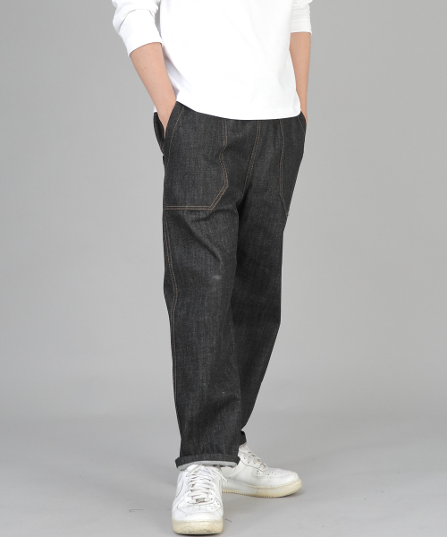 Зауженные брюки карго Ankle Drop Classic Fatigue AFT-306 Black Denim