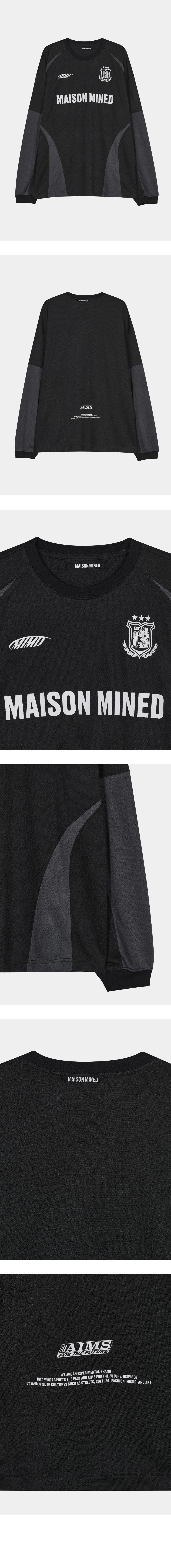 MUSINSA | MAISON MINED SURFACE UNIFORM LONG SLEEVE BLACK
