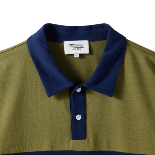 VINTAGE CYCLE COLLAR JERSEY - OLIVE (P242MPL511)