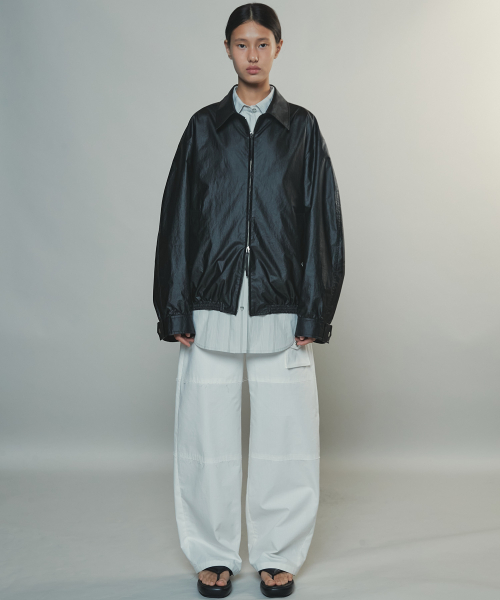 UTILITY COTTON CARGO PANTS - WHITE