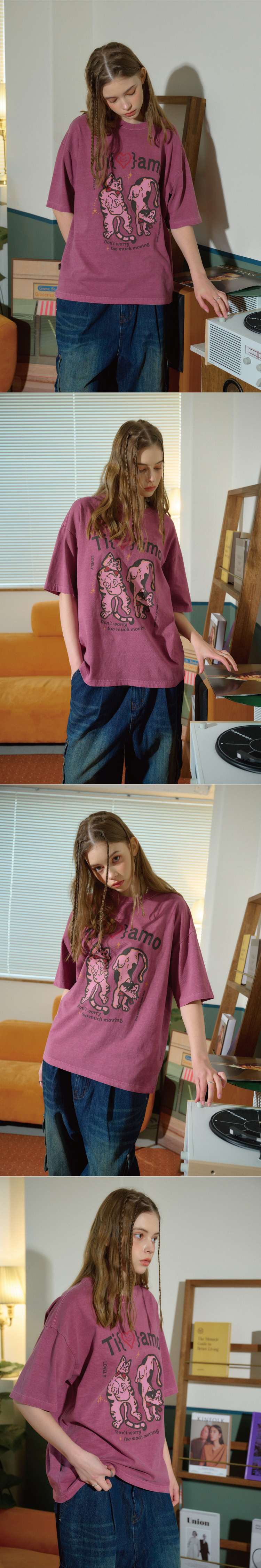 【CPGN STUDIO】24SS★ Tiamo Lovely Pigment Short Sleeve Tee MUSINSA | CPGN STUDIO Tiamo Lovely Pigment Short Sleeve Tee