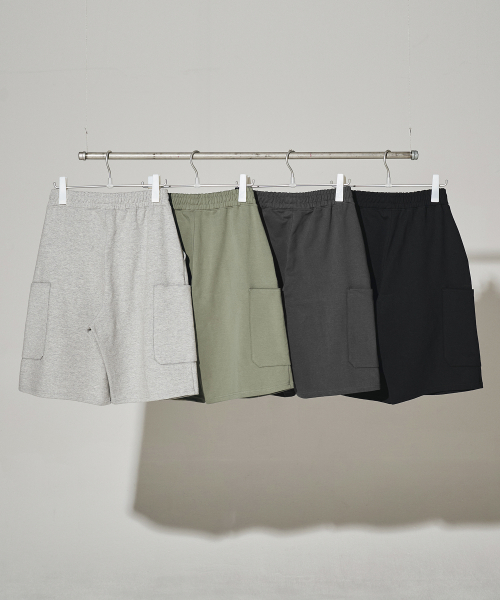Cargo Sweat Shorts [4 Colors]