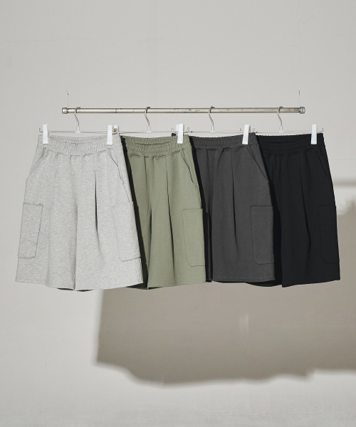 Cargo Sweat Shorts [4 Colors]