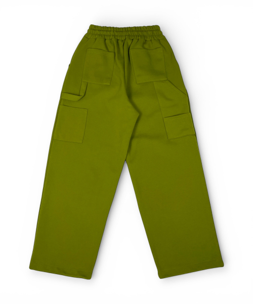 Carpenter Wide Sweat Pants (Olive)