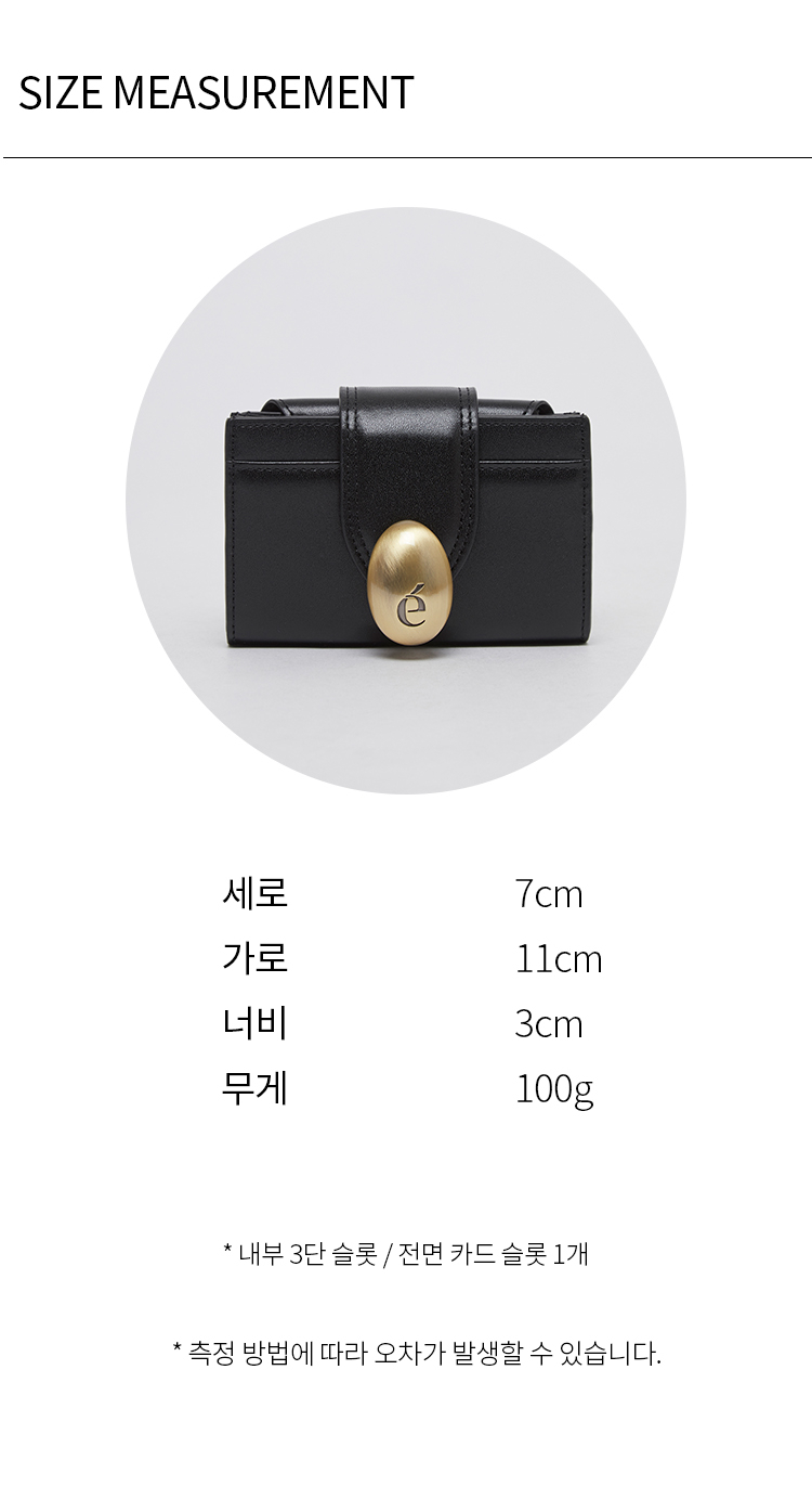 [Archivepke] エッグロックウォレット(Deep sleep) MUSINSA | Archivépke Egg lock wallet(Deep sleep)_OVADX24001BLK