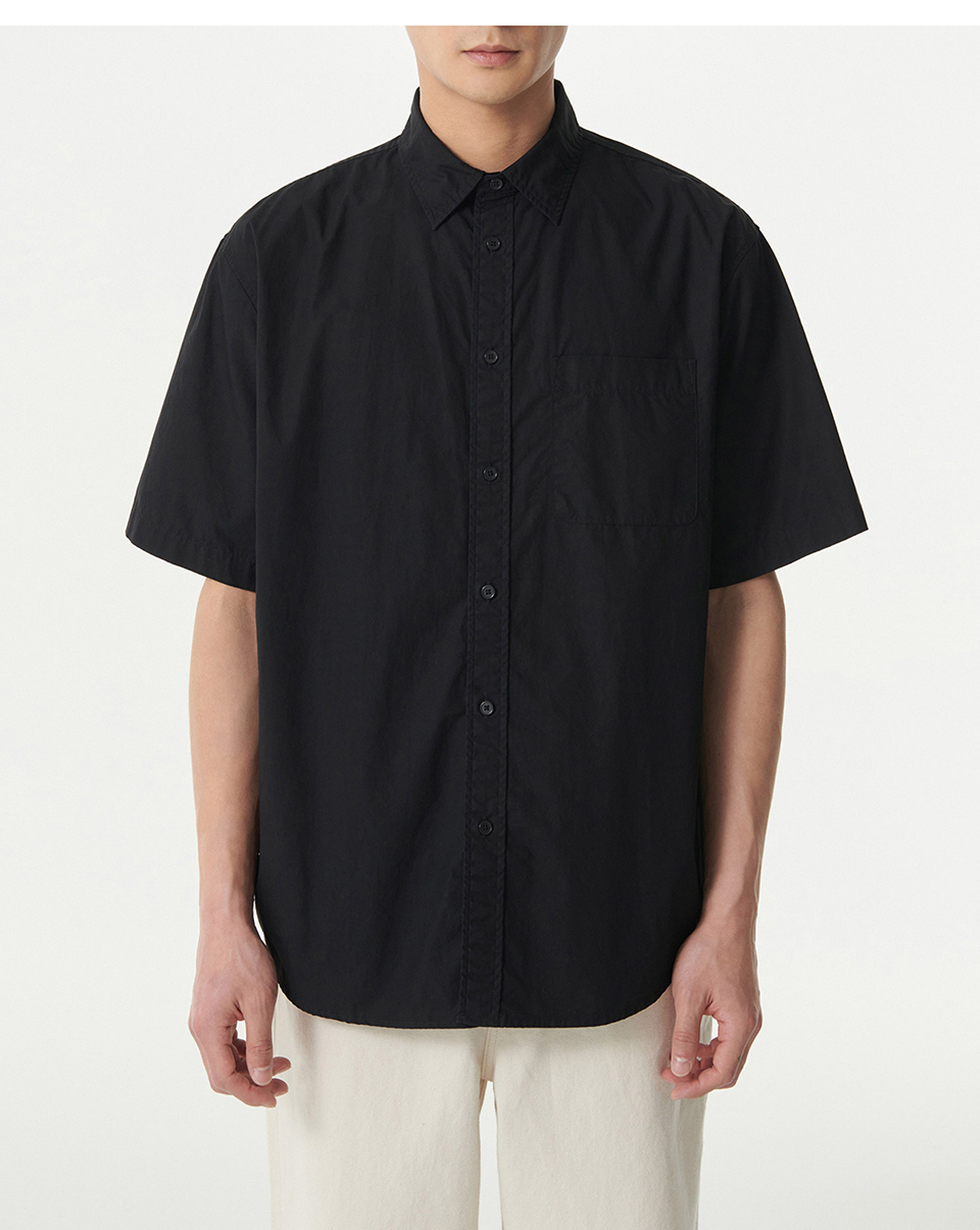 ★MUSINSA STANDARD★ Relaxed Washed Poplin Shirt Dark Grey M MUSINSA | MUSINSA STANDARD Relaxed Washed Poplin Shirt [Dark