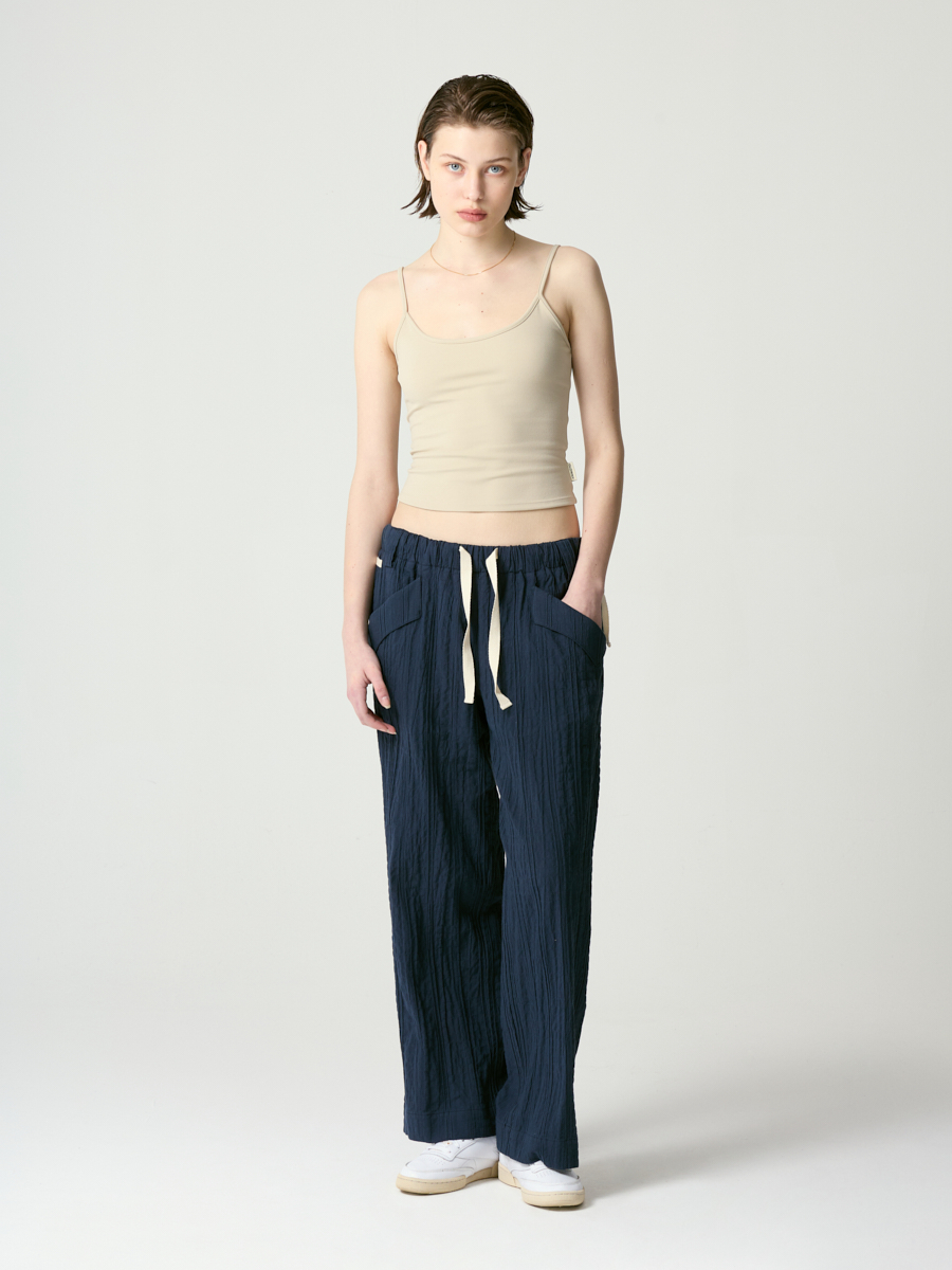 【GLOWNY】24SS DARLING POCKET STRAP PANT MUSINSA | GLOWNY DARLING POCKET STRAP PANTS (NAVY)