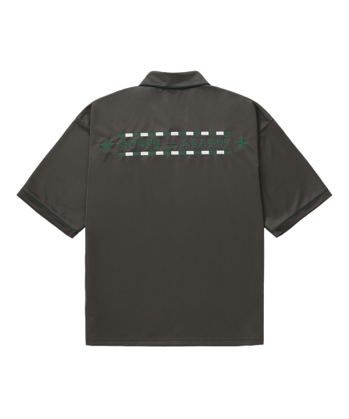 Goofy Skater Boy Polo Shirt (brown)