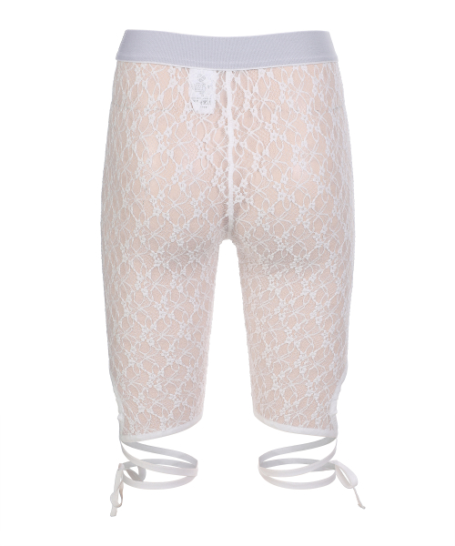 LACE STRAP LEGGINGS WHITE BQ2LP001