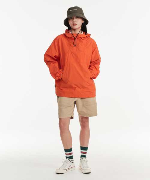 Трекинговый анорак с карманами (Orange)