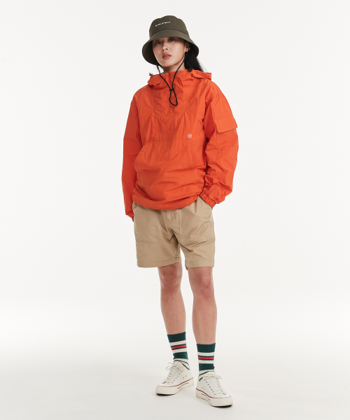 Трекинговый анорак с карманами (Orange)