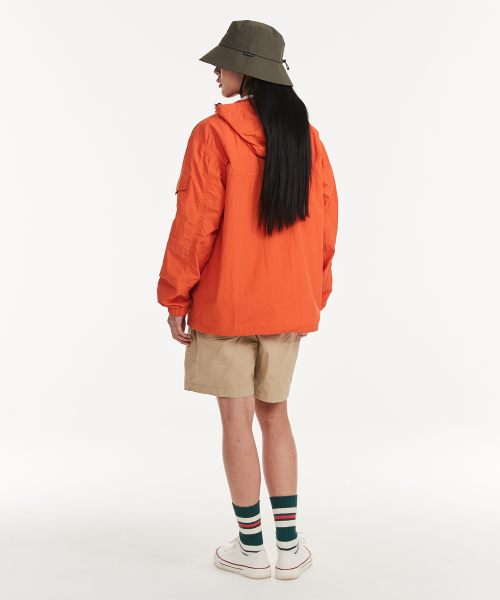 Трекинговый анорак с карманами (Orange)