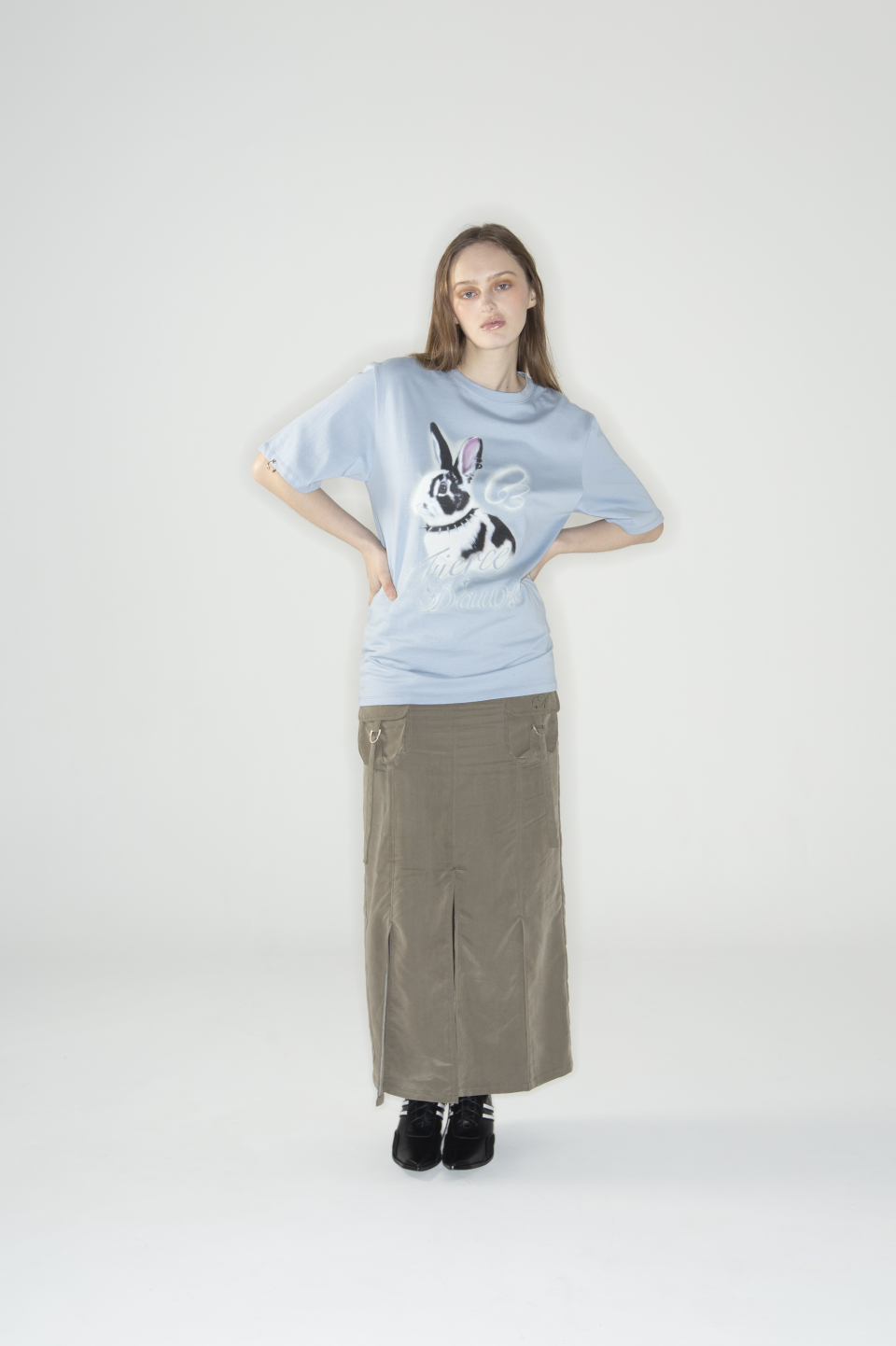 MUSINSA公式 | 2000ARCHIVES PIERCED BUNNY T SHIRTS (BLUE)