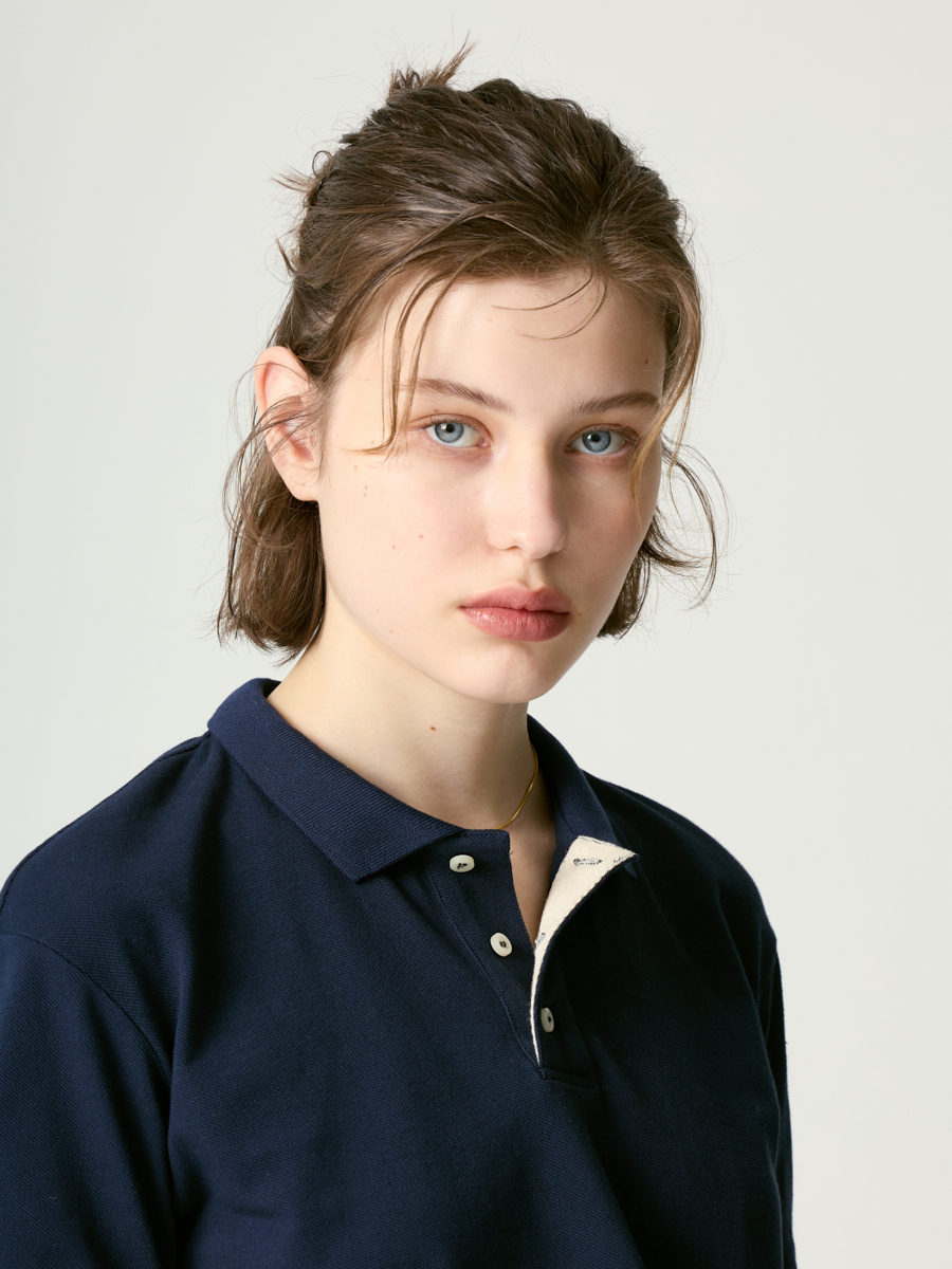 ★2024SS新作★glowny★HERITAGE POLO SHIRT MUSINSA | GLOWNY HERITAGE POLO SHIRT (NAVY)