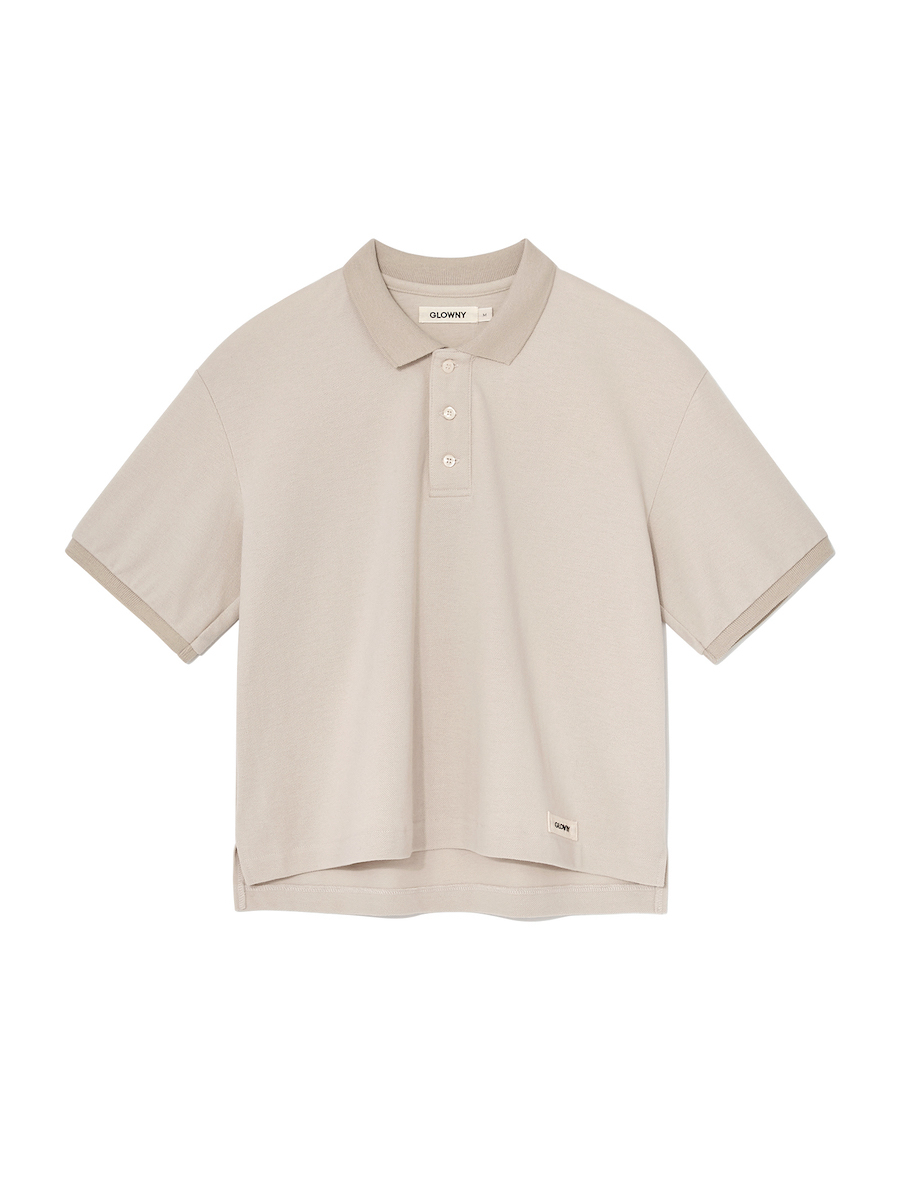 MUSINSA | GLOWNY HERITAGE POLO SHIRT (ECRU)