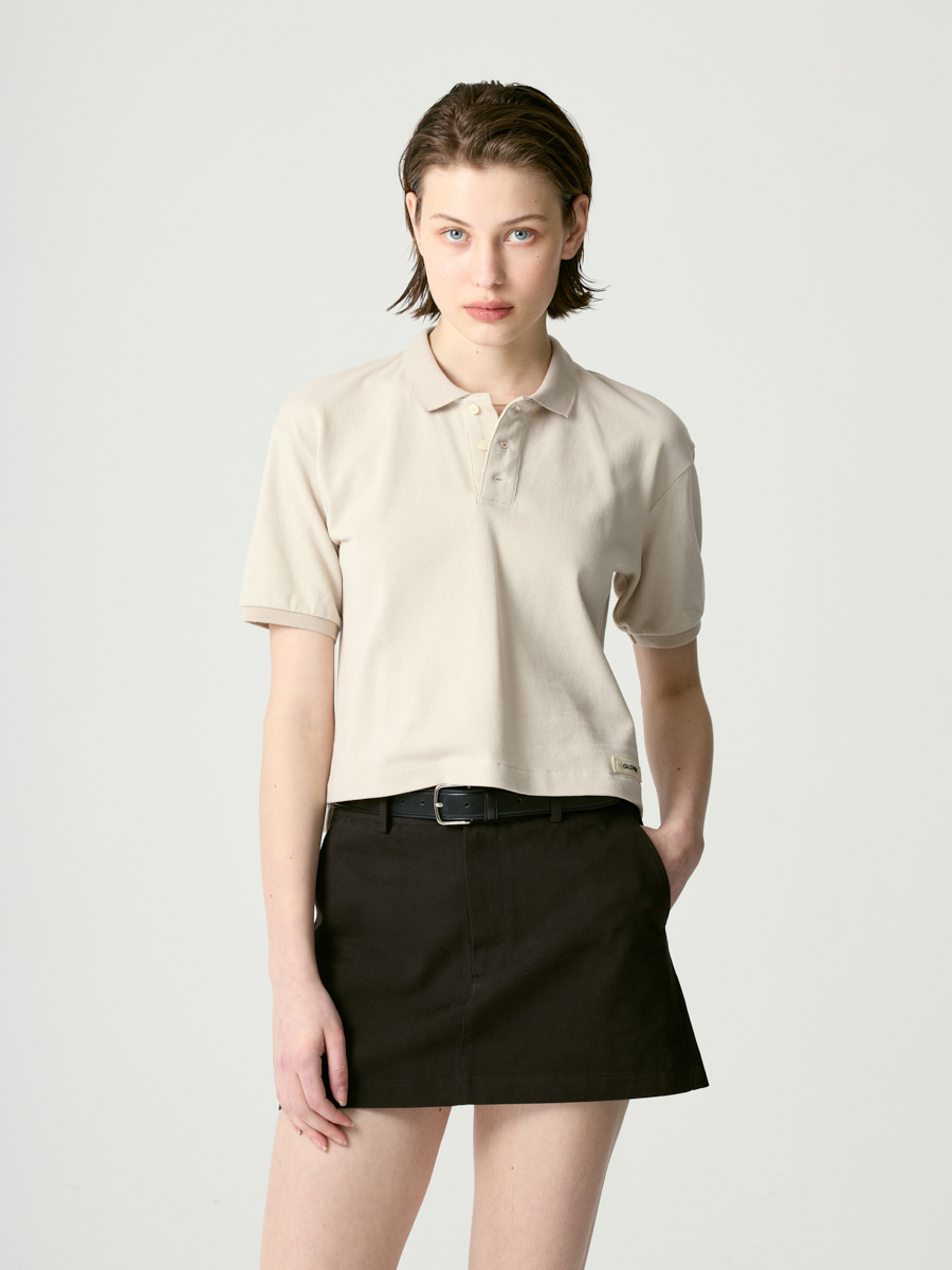 MUSINSA | GLOWNY HERITAGE POLO SHIRT (ECRU) MUSINSA | GLOWNY HERITAGE POLO SHIRT (ECRU)