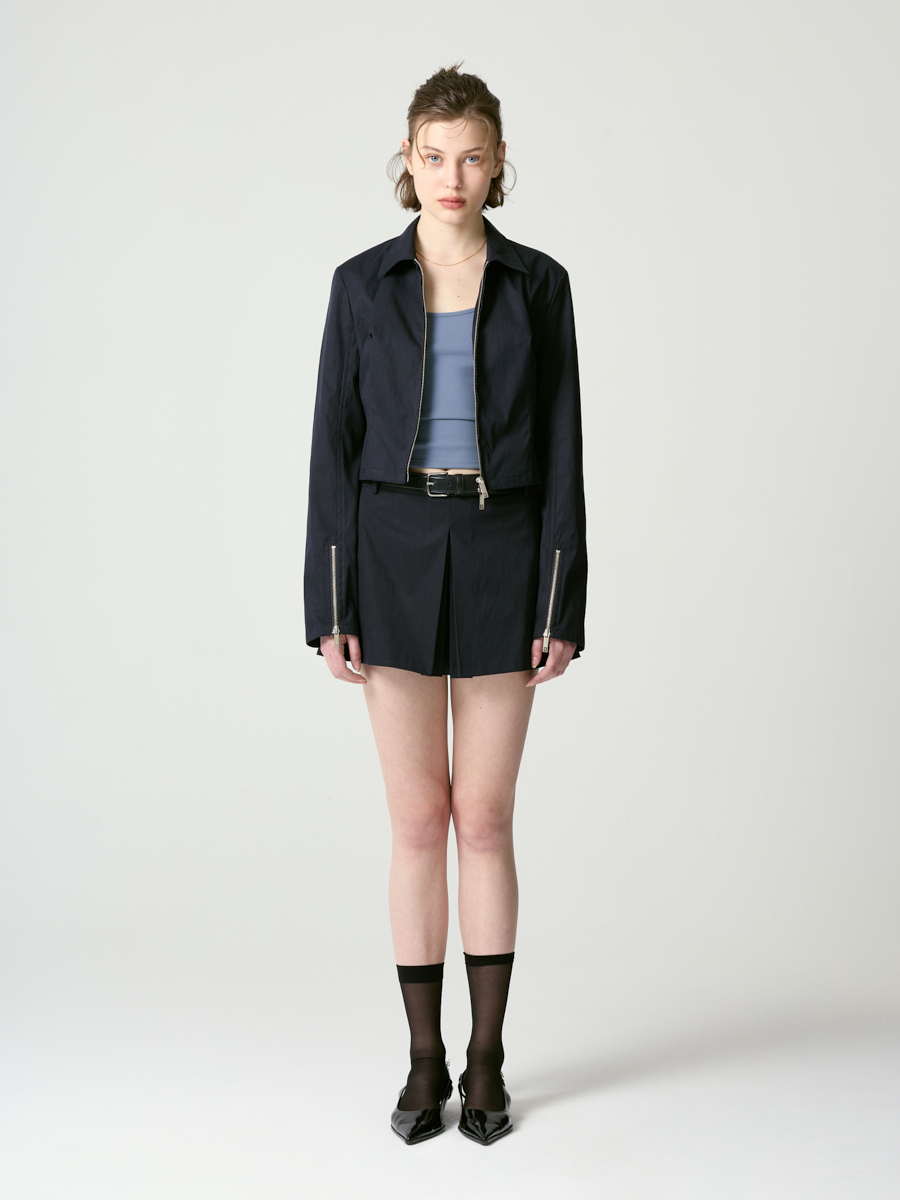 ★GLOWNY★UNIFORM SHIRT MINI SKIRT (NAVY)★正規品/直送料込 MUSINSA公式 | GLOWNY UNIFORM SHIRT MINI SKIRT (NAVY)