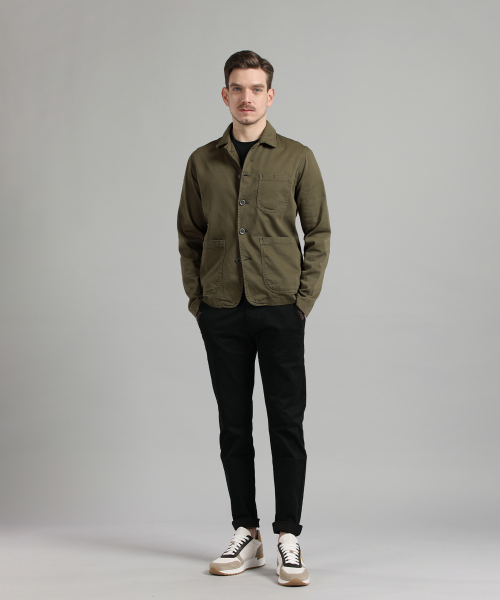 Куртка ворк из хлопка цвета khaki