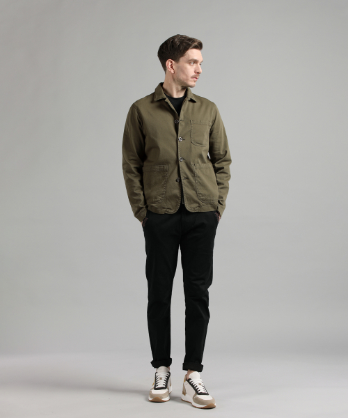 Куртка ворк из хлопка цвета khaki