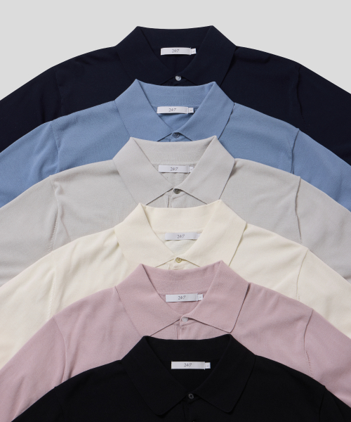 Трикотажное поло с воротником 6 COLORS