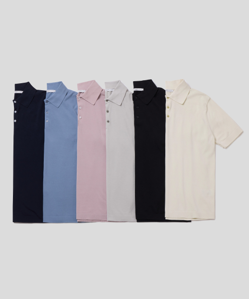 Трикотажное поло с воротником 6 COLORS
