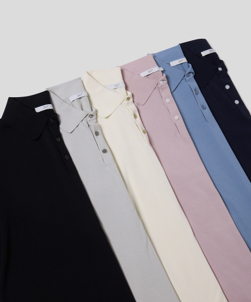 Трикотажное поло с воротником 6 COLORS