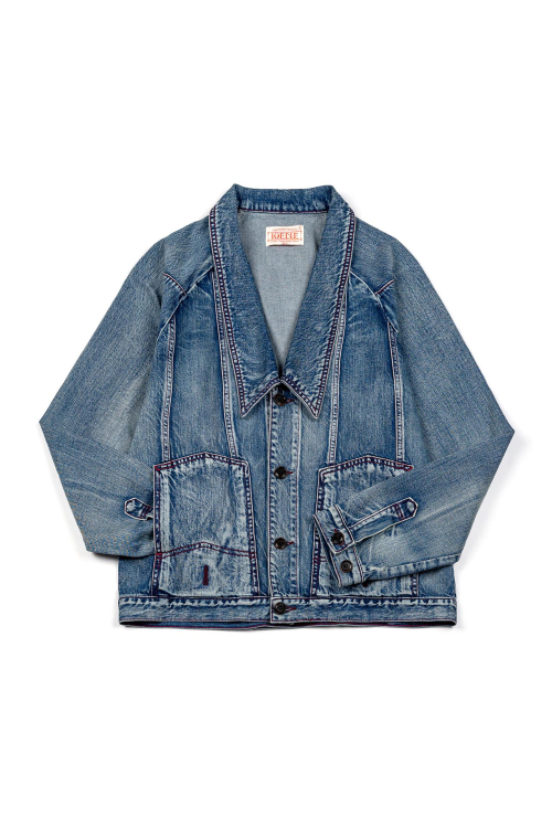 Джинсовка с эффектом перевернутой волны - Denim