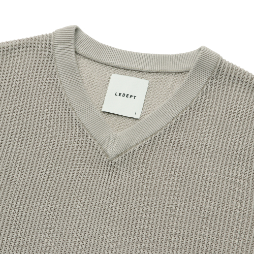 Вязаный крючком жилет [Beige]