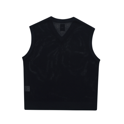 Вязаный жилет кроше [Navy]