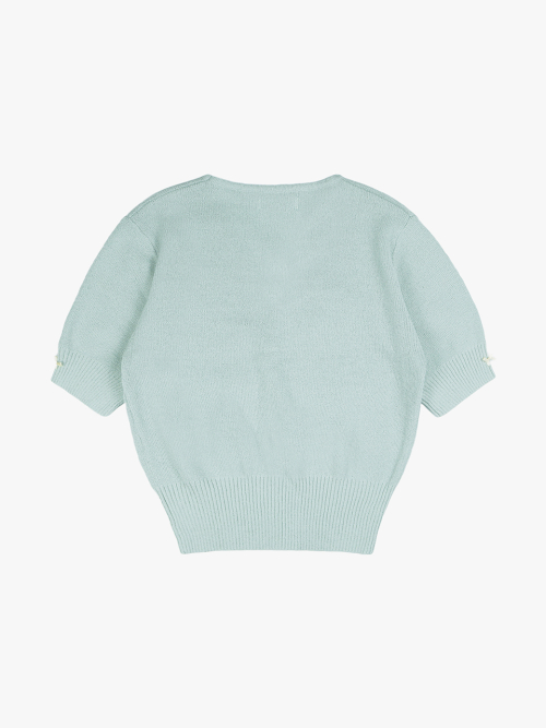 SUN SHOWER KNIT CARDIGAN_SKY BLUE