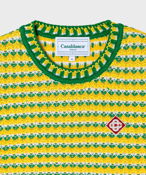 (M) Жилет в зигзаг ZIG-ZAG KNITTED VEST Green